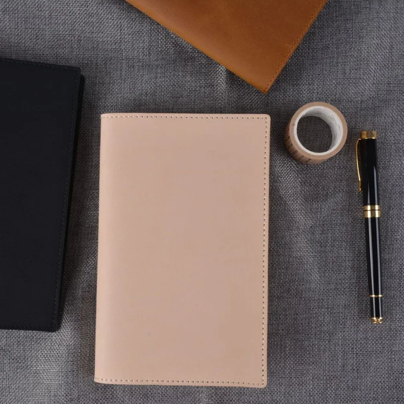 Carnet à couverture en cuir vé - Tan Stationery & Office Supply avis et prix