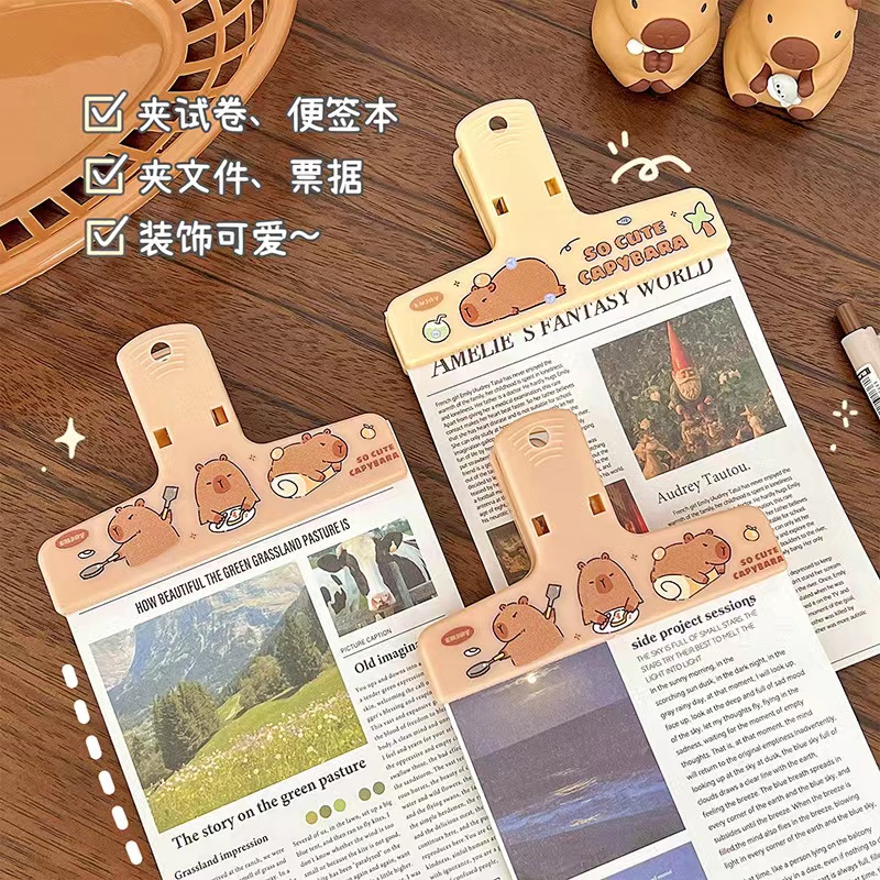 Clips de reliure Capybara, pap - Binder Clip Assorted avis et prix